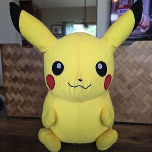 Pokemon Pikachu Stuffed Animal Plush 2016‎ Huge Jumbo 18" Collectible Toy